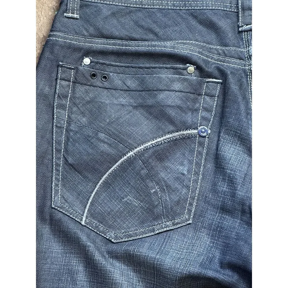 Vintage Y2K Parish Nation‎ Selvedge Baggy Loose Jeans Mens 38x32 Hip Hop 90s